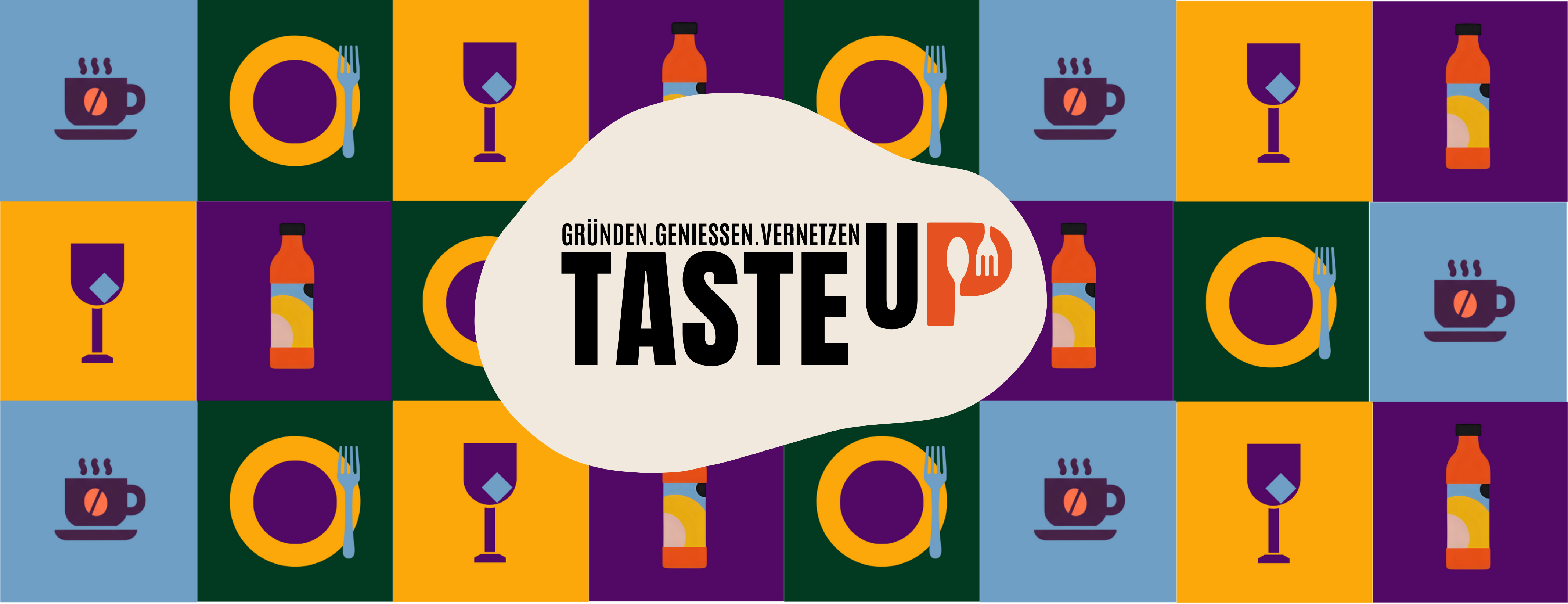 TasteUp - Craft Food & Beverage Startup Event Banner - Düsseldorf Afterwork Marktplatz